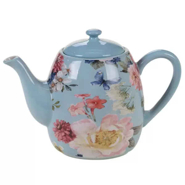 Certified International Spring Bouquet 40 oz. 4-Cup Multicolored Teapot