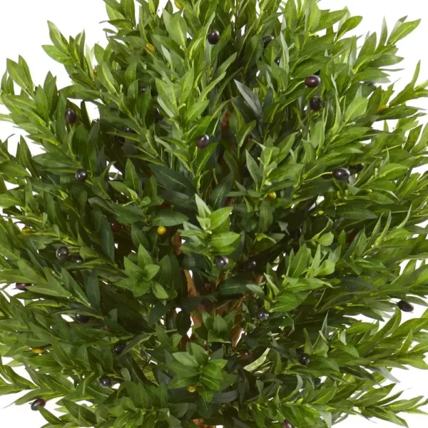 Nearly Natural 5.5 ft. Indoor/Outdoor Olive Topiary Artificial Tree
