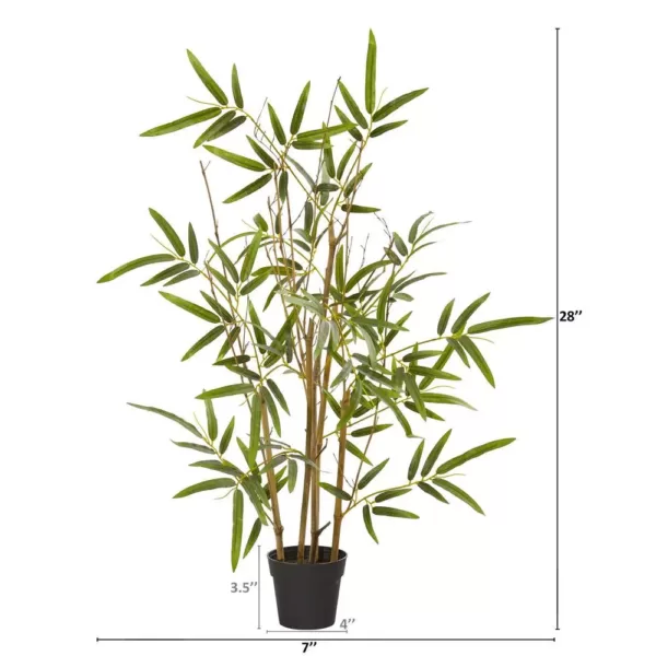 Nearly Natural 28 in. Bamboo Artificial Tree