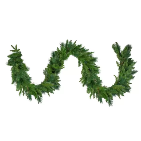 Northlight 9 ft. x 14 in. Unlit Mixed RoseMary Emerald Angel Pine Artificial Christmas Garland