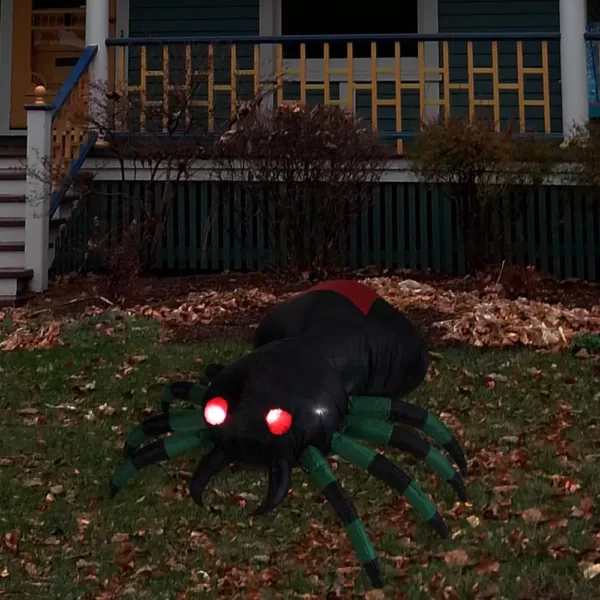 Northlight 3.5 ft. Inflatable Lighted Spider Halloween Outdoor Decoration