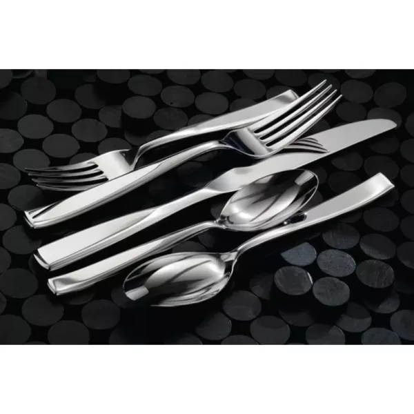 Oneida Tidal 18/0 Stainless Steel Round Bowl Soup Spoons (Set of 12)