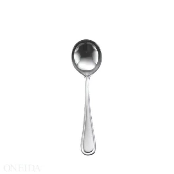 Oneida New Rim II 18/0 Stainless Steel Round Bowl Soup Spoons (Set of 12)