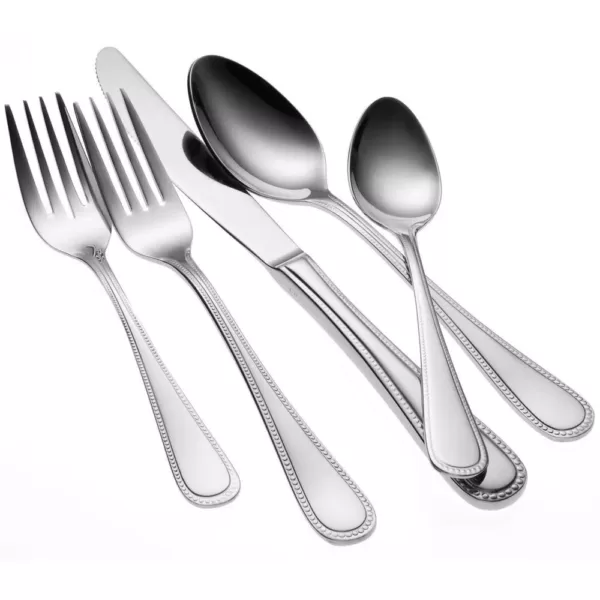 Oneida Pearl 18/10 Stainless Steel Table Forks, European Size (Set of 12)