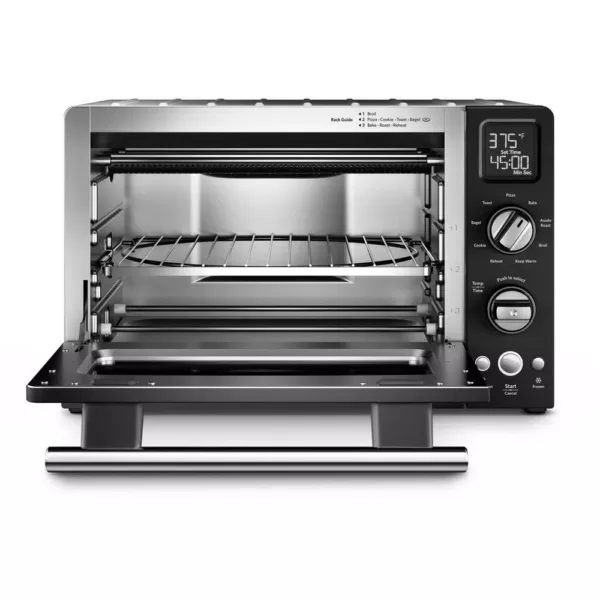 KitchenAid 2000 W 4-Slice Onyx Black Convection Toaster Oven with Non-Stick Pan, Broiling Rack and Cooling Rack