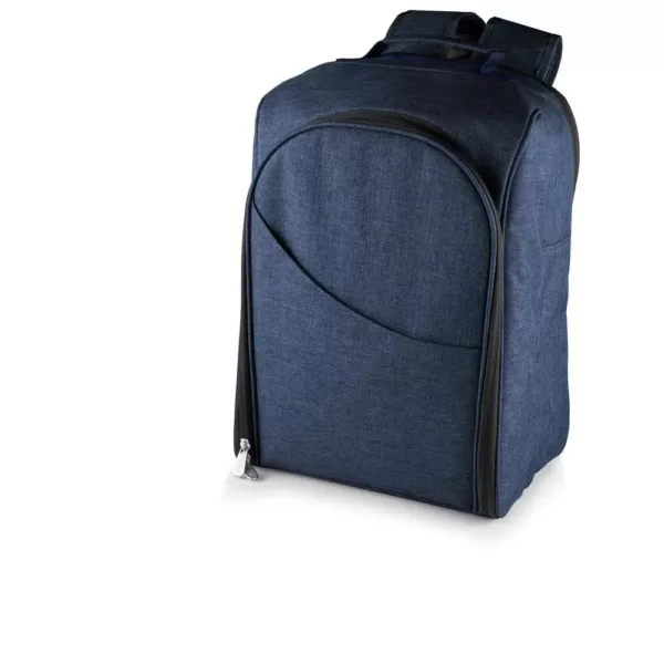 Picnic Time Colorado Navy Wood Picnic Cooler Backpack