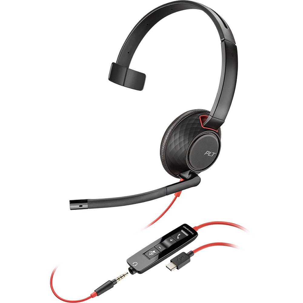 Plantronics Blackwire 5210 USB Type-C Mono On-Ear Headset