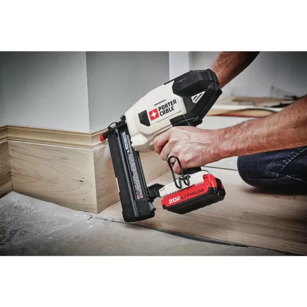 Porter-Cable 20-Volt MAX Lithium-Ion 18-Gauge Cordless Brad Nailer with Battery 1.5 Ah and Charger