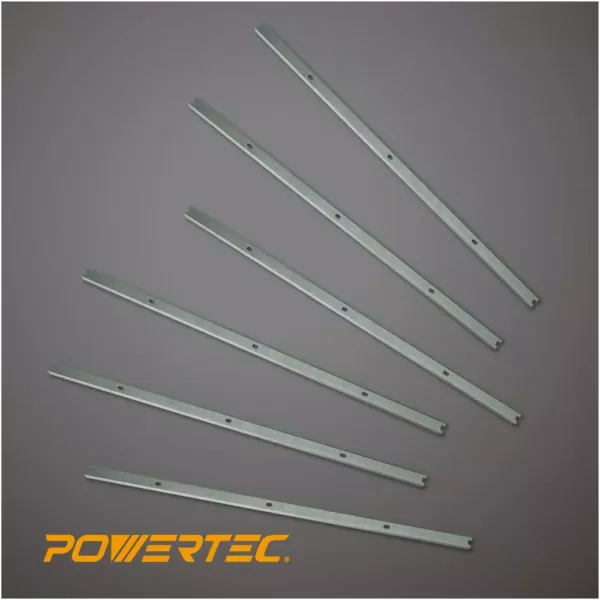 POWERTEC 13 in. HSS Replacement Planer Blades - 2 Sets 6 Knives