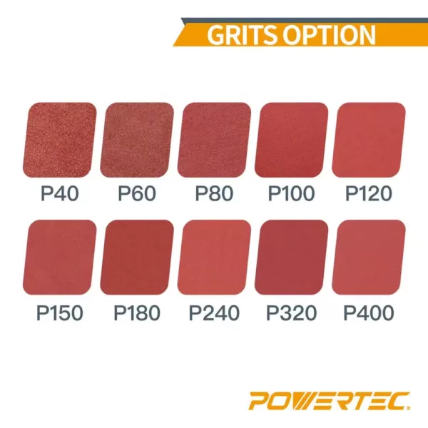 POWERTEC 3 in. x 18 in. 240-Grit Aluminum Oxide Sanding Belt (10-Pack)