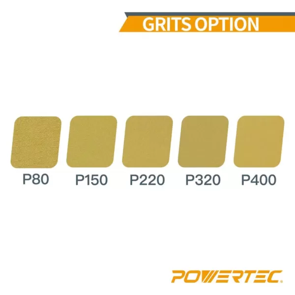 POWERTEC 6 in. 150-Grit Aluminum Oxide PSA Sanding Disc Roll (100-Pack)