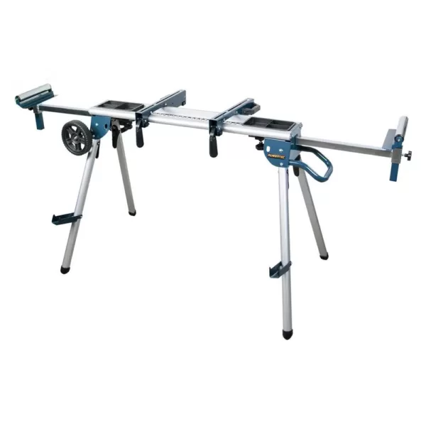 POWERTEC Deluxe Rolling MIter Saw Stand with Trays