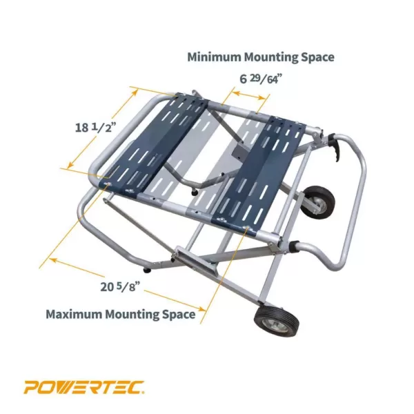 POWERTEC Rolling Foldable Table Saw Stand