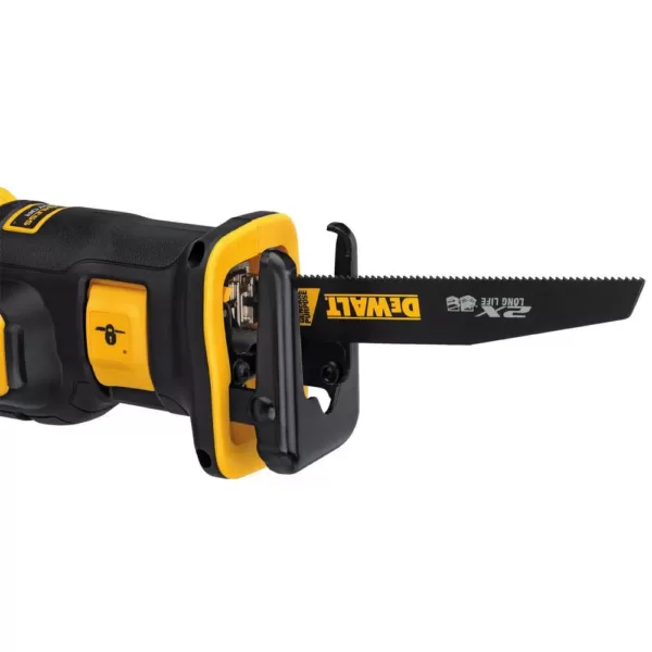 DEWALT 20-Volt MAX Li-Ion Cordless Brushless Compact Reciprocating Saw with 20-Volt Brushless 1/4 in. Impact Driver (Tool-Only)