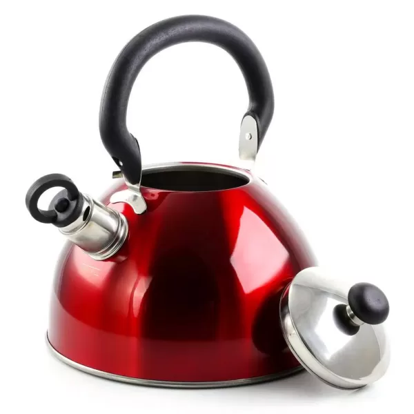 Mr. Coffee Morbern 7.2-Cup Red Stainless Steel Tea Kettle