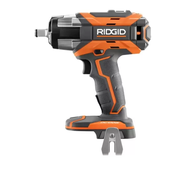 RIDGID 18-Volt OCTANE Cordless Brushless 1/2 in. Impact Wrench (Tool Only) with Belt Clip