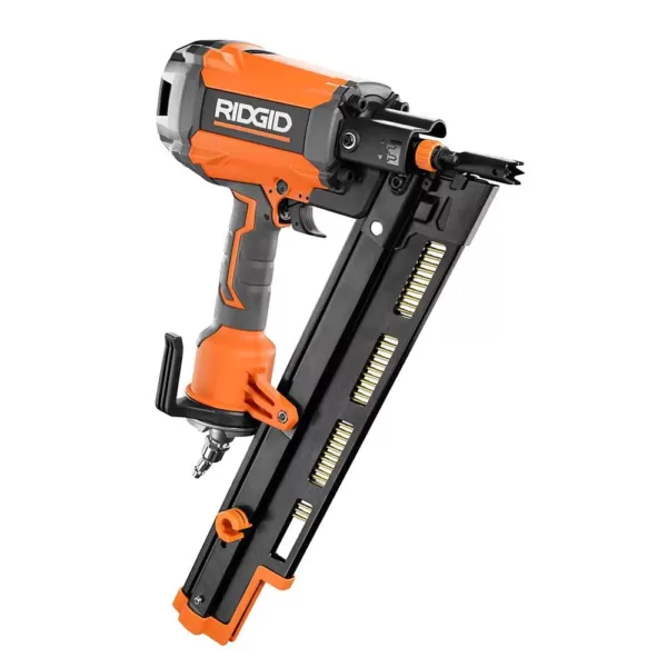 RIDGID 21-Degree 3-1/2 in. Round-Head Framing Nailer and 3-1/2 in. Full-Size Palm Nailer