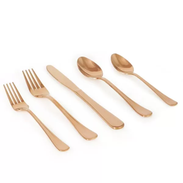 Gibson Home Goldie Rose 20-Piece Flatware Set (Service for 4)