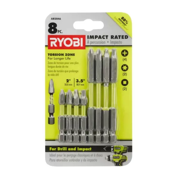RYOBI Black Oxide Index Drill Bit Set (29-Piece) w/ BONUS (8-Piece) Impact Rated Driving Kit