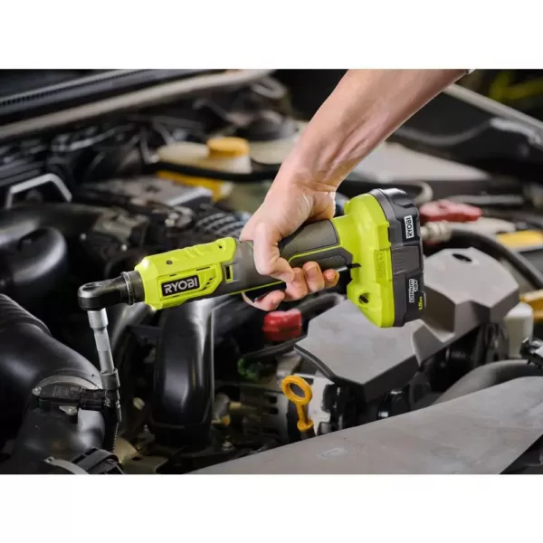 RYOBI ONE+ 18V Cordless 3/8 in. 3-Speed Impact Wrench and 3/8 in. 4-Position Ratchet Kit (Tools Only)