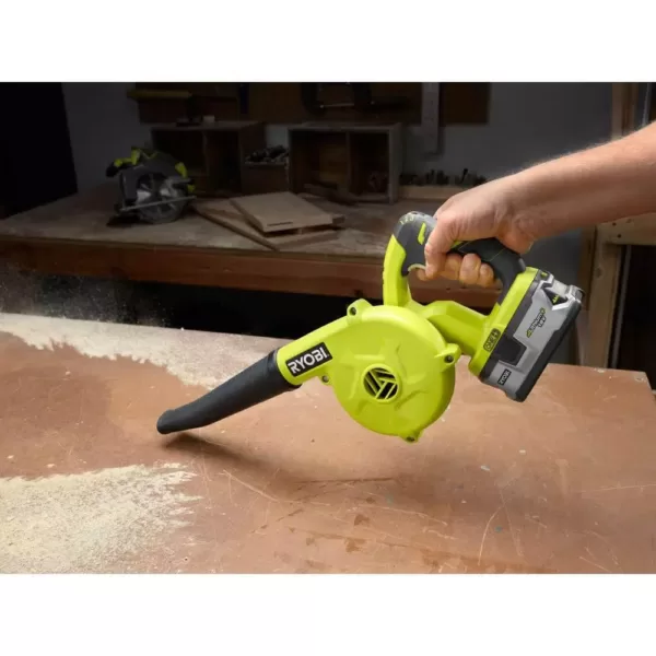 RYOBI 18-Volt ONE+ Cordless Compact Workshop Blower (Tool Only)