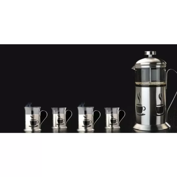 BergHOFF CooknCo 2.5-Cup Stainless Steel and Glass French Press