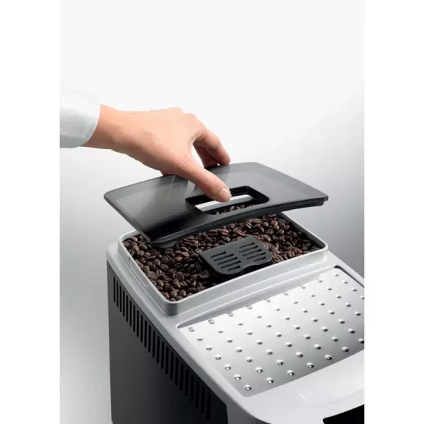DeLonghi Magnifica XS Compact Fully Automatic Black and Silver Espresso Machine and Cappuccino Maker