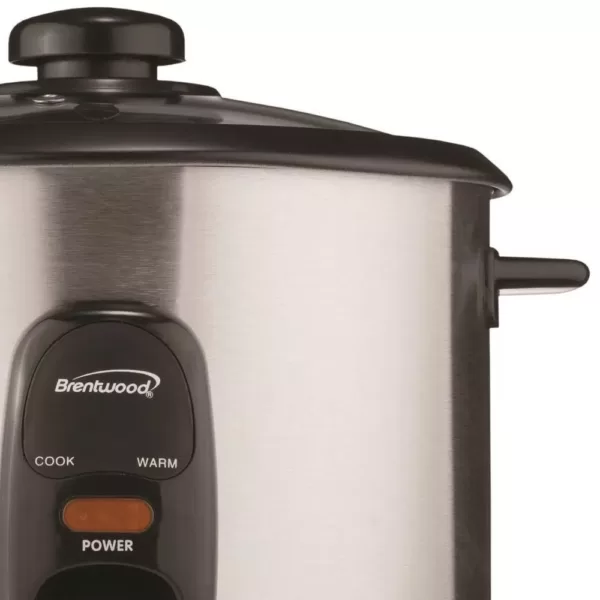 Brentwood 10-Cup Silver Rice Cooker