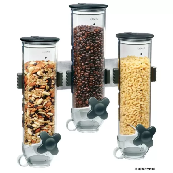 Honey-Can-Do SmartSpace Edition Wall-Mounted Triple Cereal Dispenser