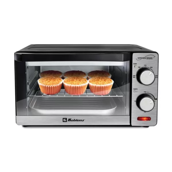 Koblenz Kitchen Magic Collection Silver 10-Liter Toaster Oven