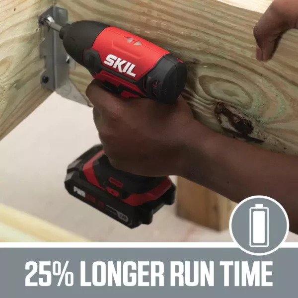 Skil PWRCORE 20-Volt Lithium-Ion Cordless 1/4 in. Hex Impact Driver Kit