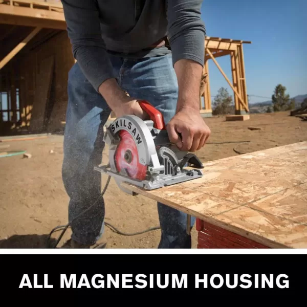 SKILSAW 15 Amp Corded Electric 7-1/4 in. Magnesium SIDEWINDER Circular Saw with 24-Tooth Diablo Carbide Blade