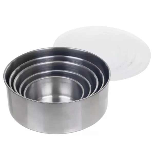 Chef Buddy 5-Piece Stainless Steel Bowl Set with Lids