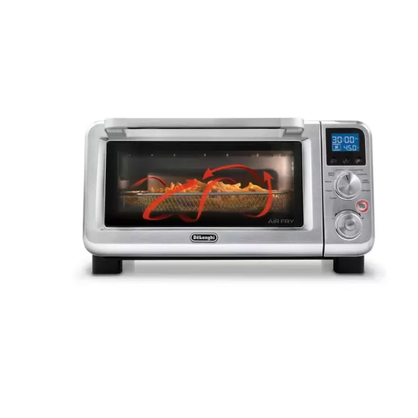 DeLonghi Livenza 2000 W 6-Slice Stainless Steel Toaster Oven, Convection and Air Fryer