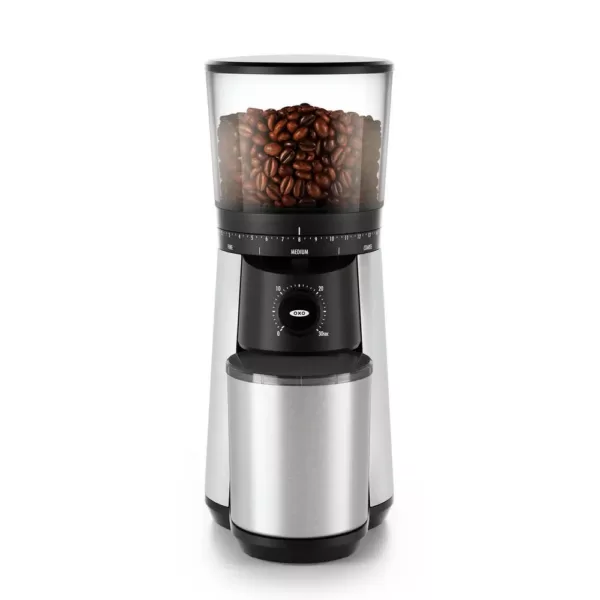 OXO 16 oz. Stainless Steel Conical Coffee Grinder with Adjustable Settings