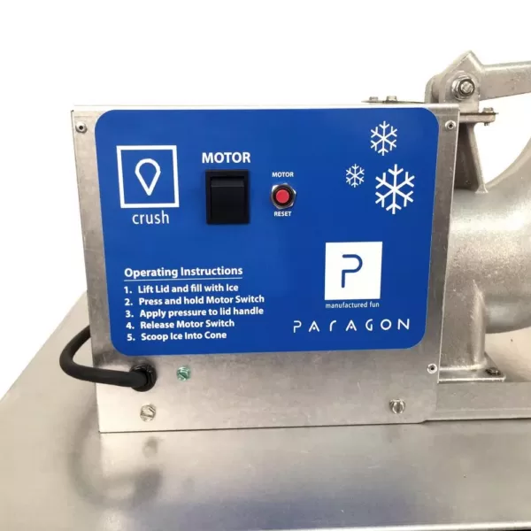 Paragon Port-A-Blast 8000 oz. Stainless Steel Snow Cone Machine Cart
