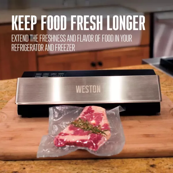 Weston Professional Advantage Stainless Steel Food Vacuum Sealer