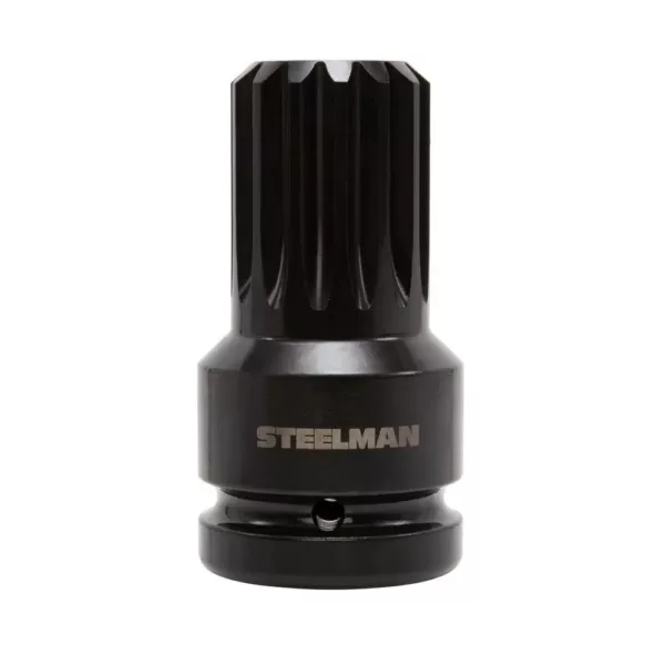 Steelman 1 in. Square Drive (F) to #5 Spline Drive (M) Impact Socket Adapter