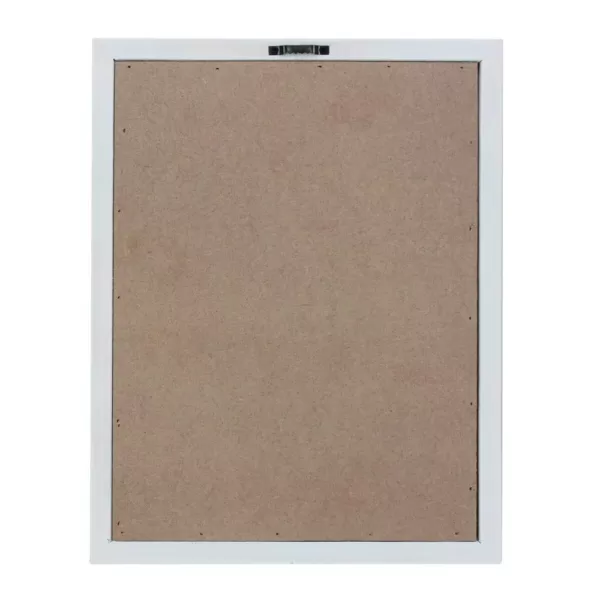Stonebriar Collection Turquoise Felt Memo Board with White Wash Wooden Frame