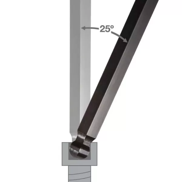 TEKTON 1.27-10 mm Long Arm Ball End Hex Key Wrench Set (13-Piece)