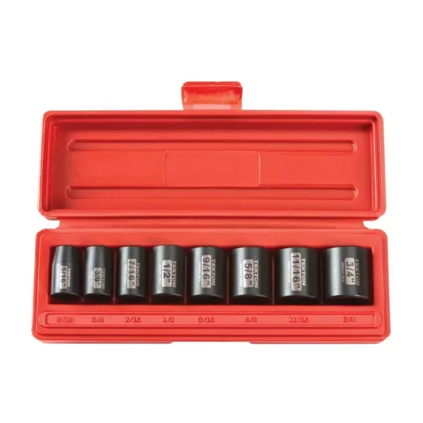 TEKTON 3/8 in. Drive 5/16-3/4 in. 6-Point Shallow Impact Socket Set