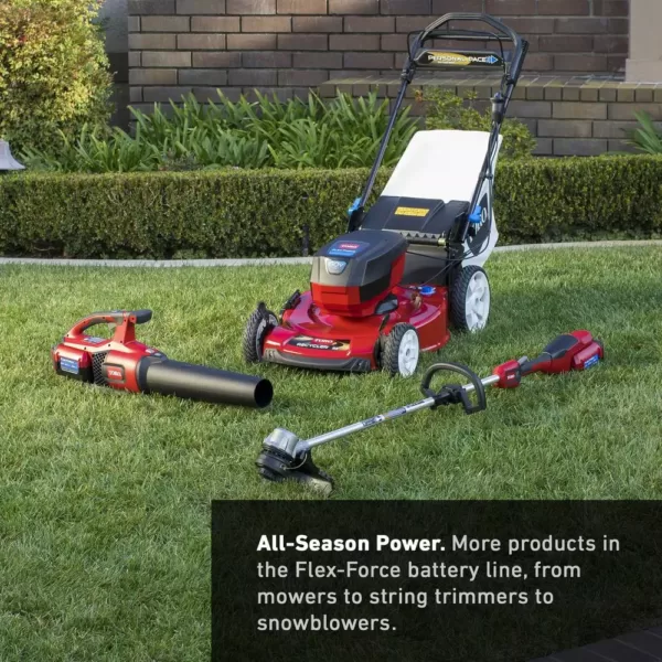 Toro 60-Volt Max Lithium-Ion Brushless Cordless 14 in. / 16 in. String Trimmer - 2.5 Ah Battery and Charger Included