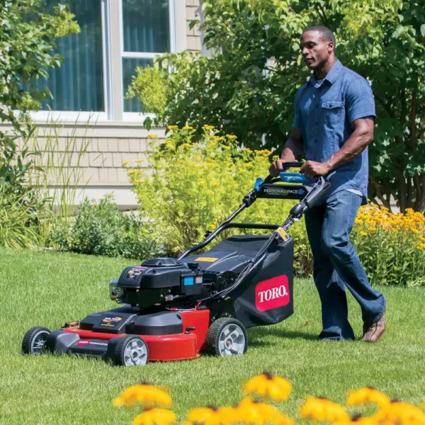 Toro TimeMaster 30 in. Briggs and Stratton Electric Start Walk-Behind Gas Self-Propelled Mower with Spin-Stop