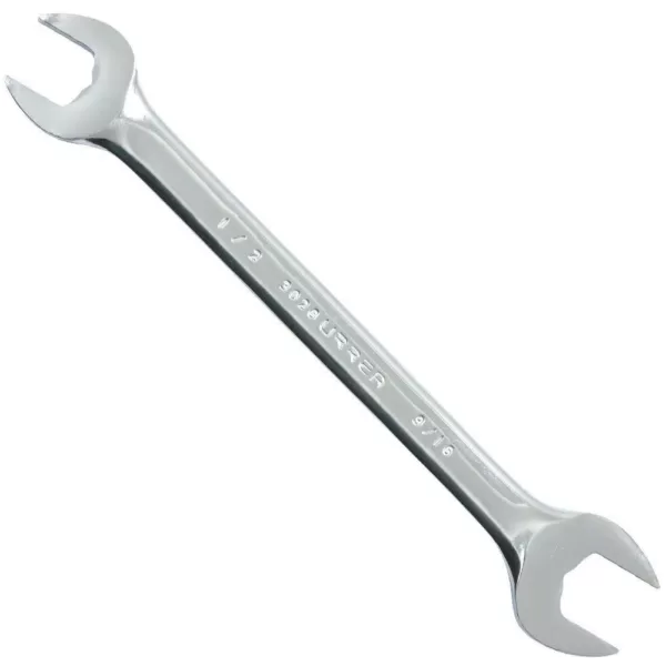 URREA 7/16 in. X 1/2 in. Open End Chrome Wrench