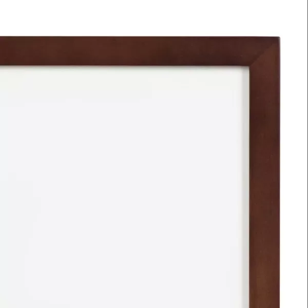DesignOvation Gallery 13 in. x 16 in. matted to 8 in. x 10 in. Walnut Brown Picture Frame
