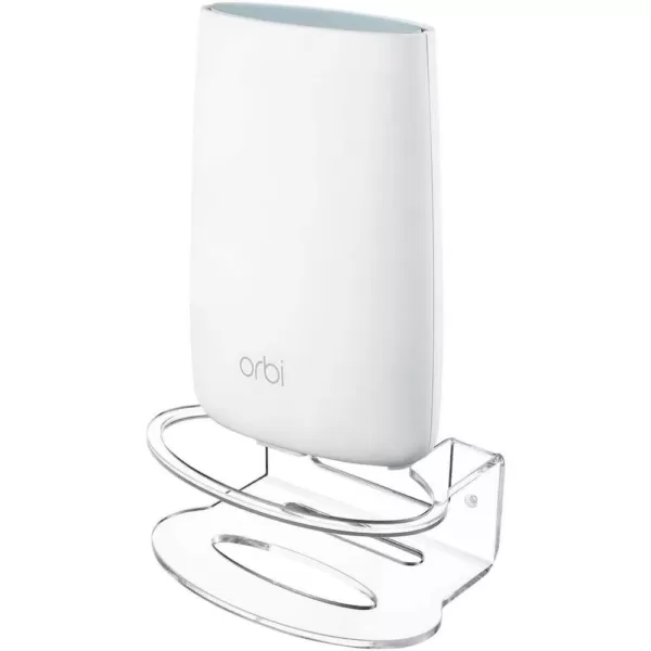 Wasserstein Durable Wall Mount Compatible with NETGEAR Orbi Mesh Wi-Fi System - Extra Security for Your Wi-Fi Router (1-Pack)