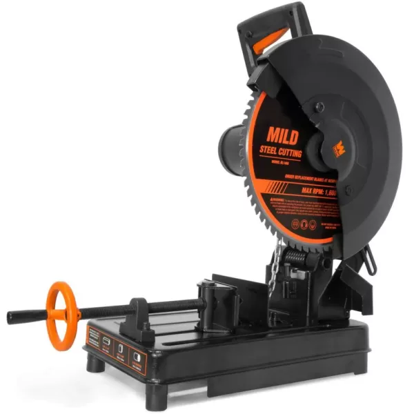 WEN 15 Amp 14 in. Multi-Material Cut-Off Chop Saw with Carbide-Tipped Metal-Cutting Saw Blade