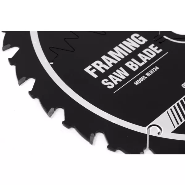 WEN 7.25 in. 24-Tooth Carbide-Tipped Professional Framing Saw Blade for Miter Saws and Circular Saws