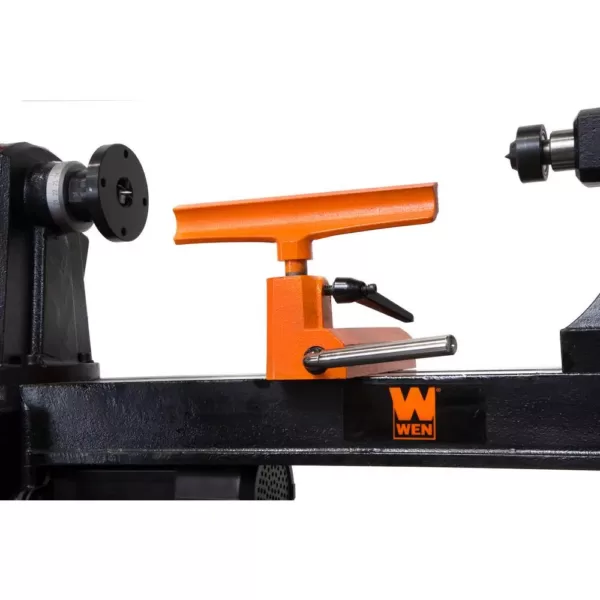 WEN 12 in. by 16 in. Variable Speed Multi-Directional Cast Iron Wood Lathe with 16 in. Capacity Bowl-Turning Back Plate