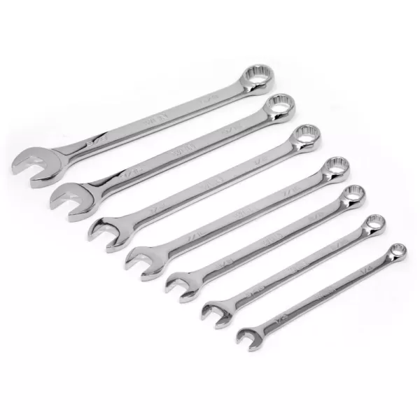 WEN Professional-Grade SAE Combination Wrench Set with Storage Rack (13-Piece)